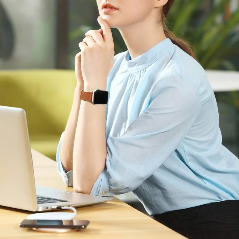 Reizend Universell Apple Echtes Leder armband