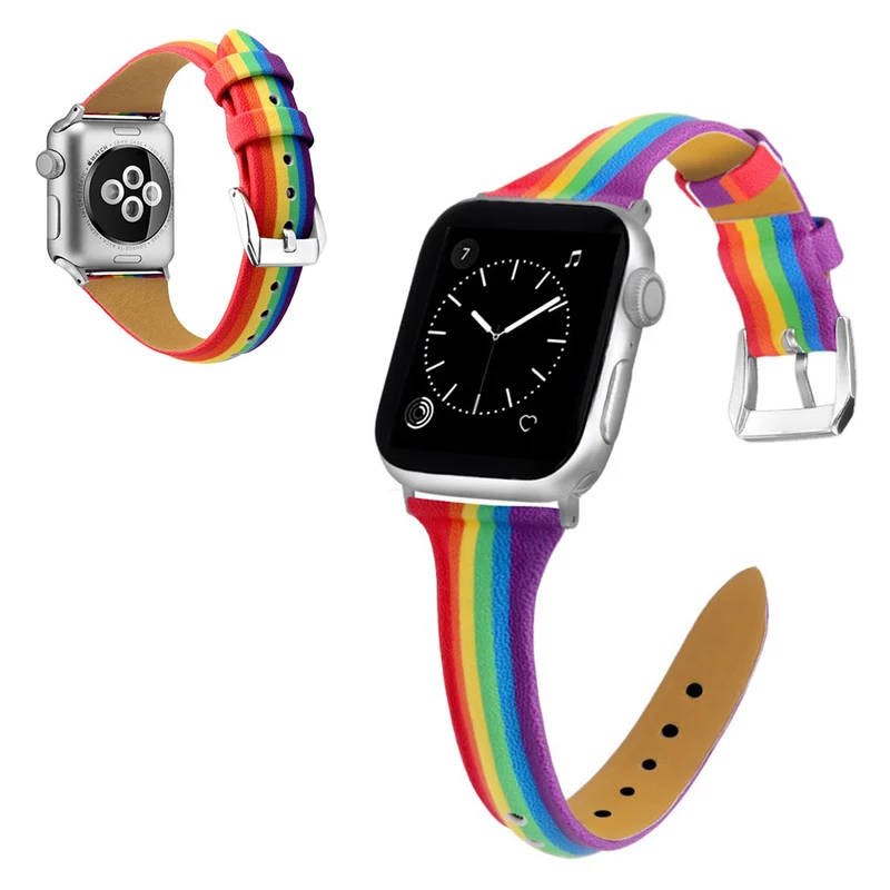 Sehr modisch Universell Apple Echtes Leder armband