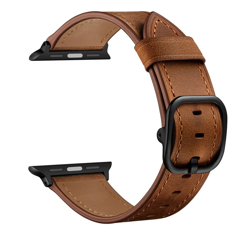 Sehr haltbar Universell Apple Echtes Leder armband