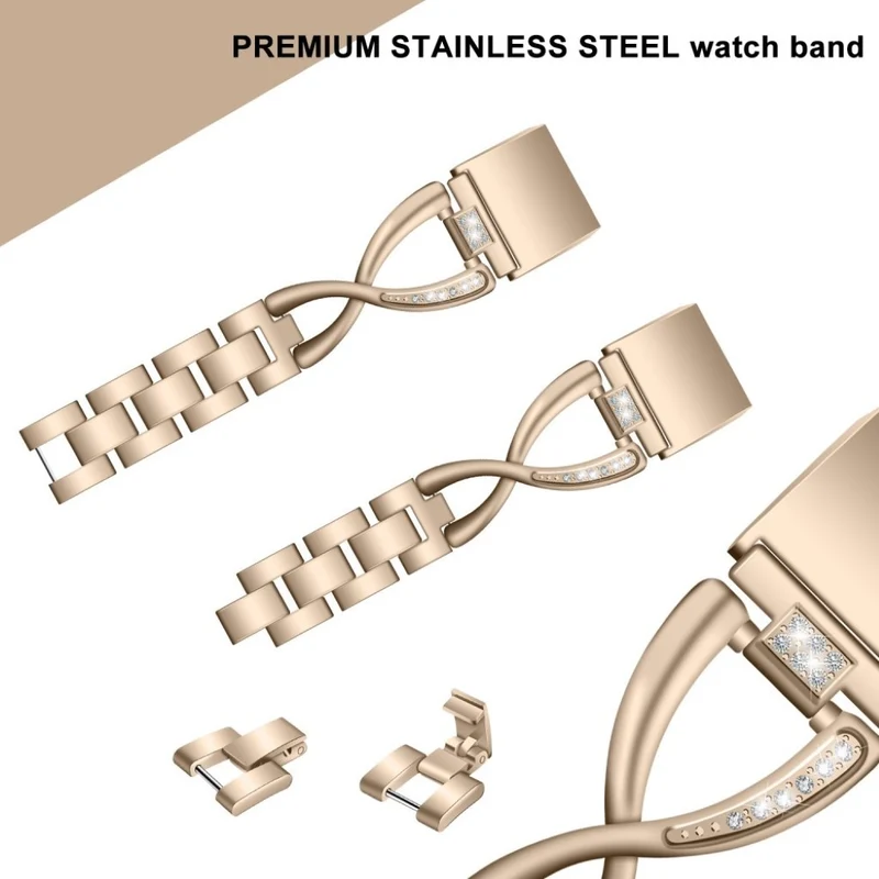 Sehr schön Fitbit Charge 2 Metall und Strass armband