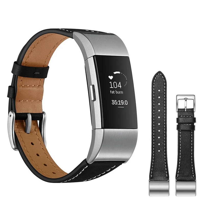 Absolut schön Fitbit Charge 2 Echtes Leder armband