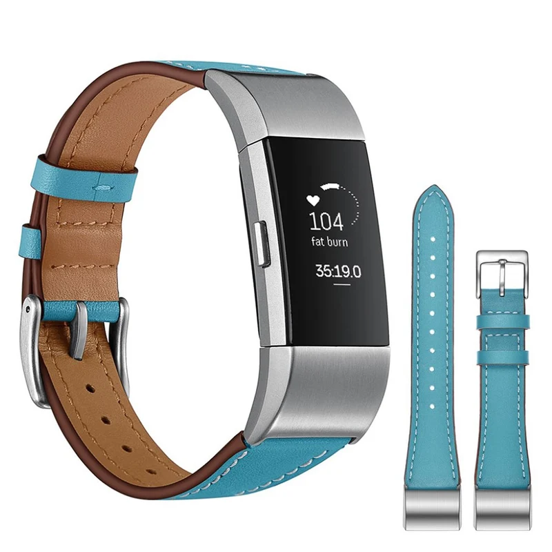 Absolut schön Fitbit Charge 2 Echtes Leder armband