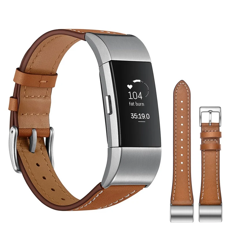 Absolut schön Fitbit Charge 2 Echtes Leder armband