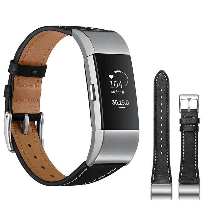 Absolut schön Fitbit Charge 2 Echtes Leder armband