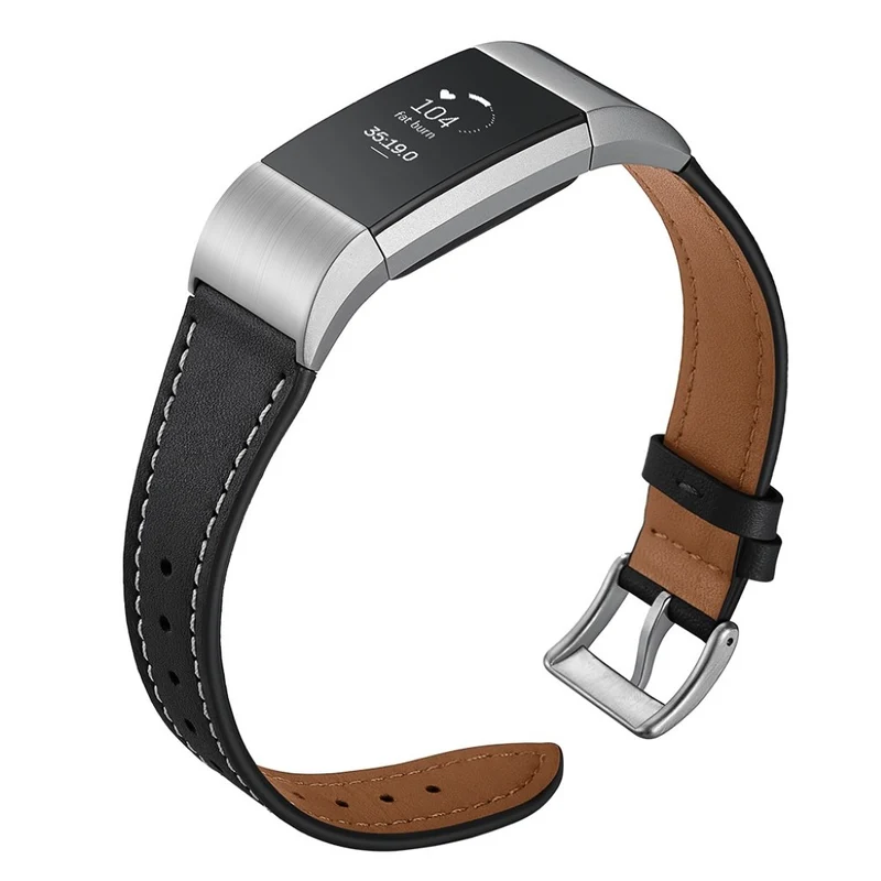 Absolut schön Fitbit Charge 2 Echtes Leder armband