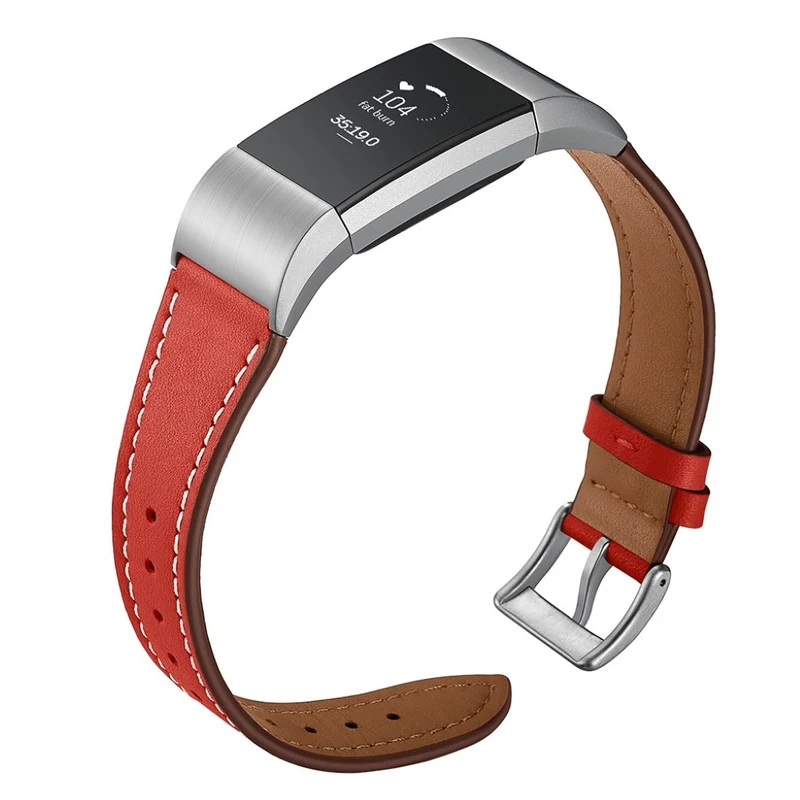 Absolut schön Fitbit Charge 2 Echtes Leder armband