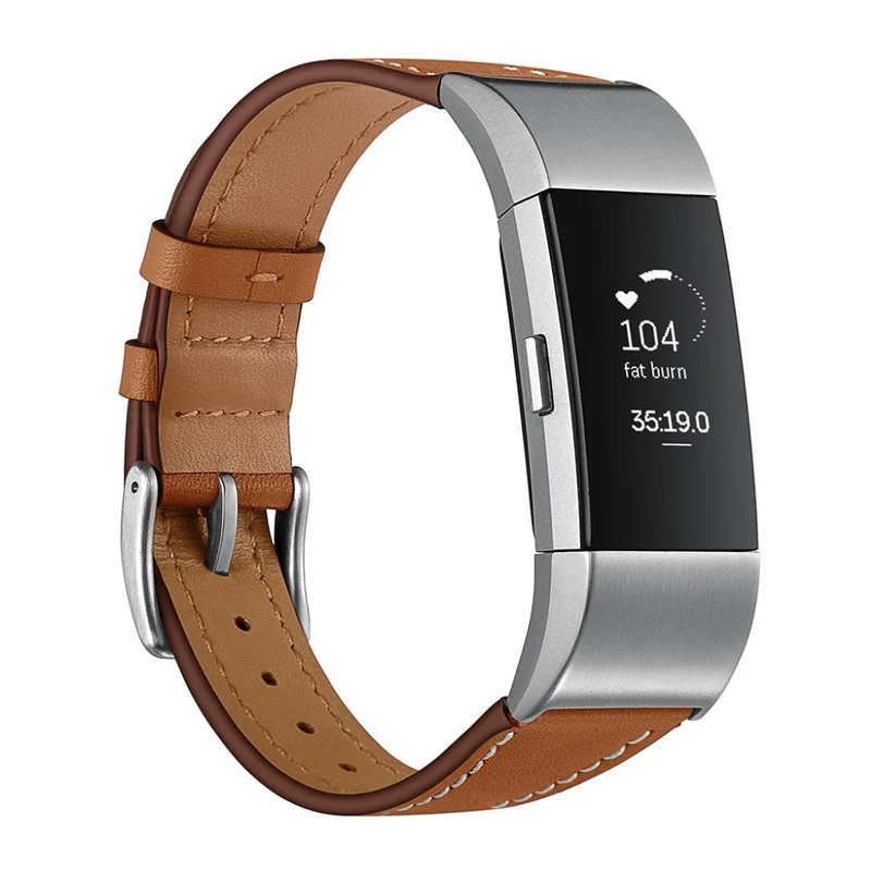 Absolut schön Fitbit Charge 2 Echtes Leder armband