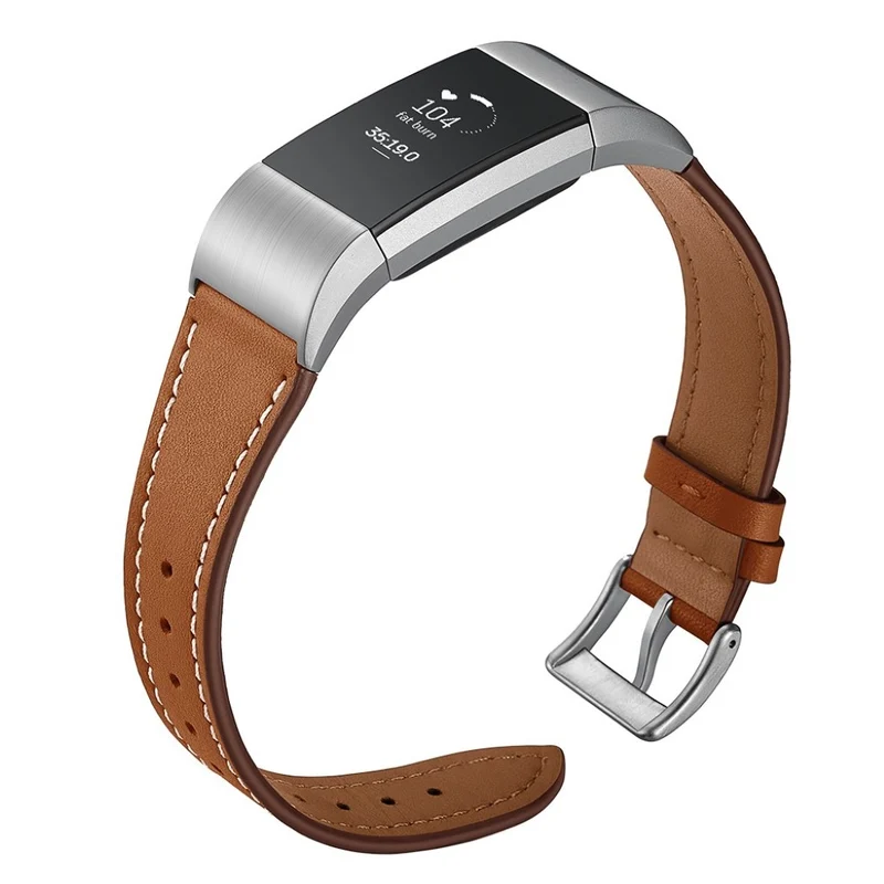 Absolut schön Fitbit Charge 2 Echtes Leder armband
