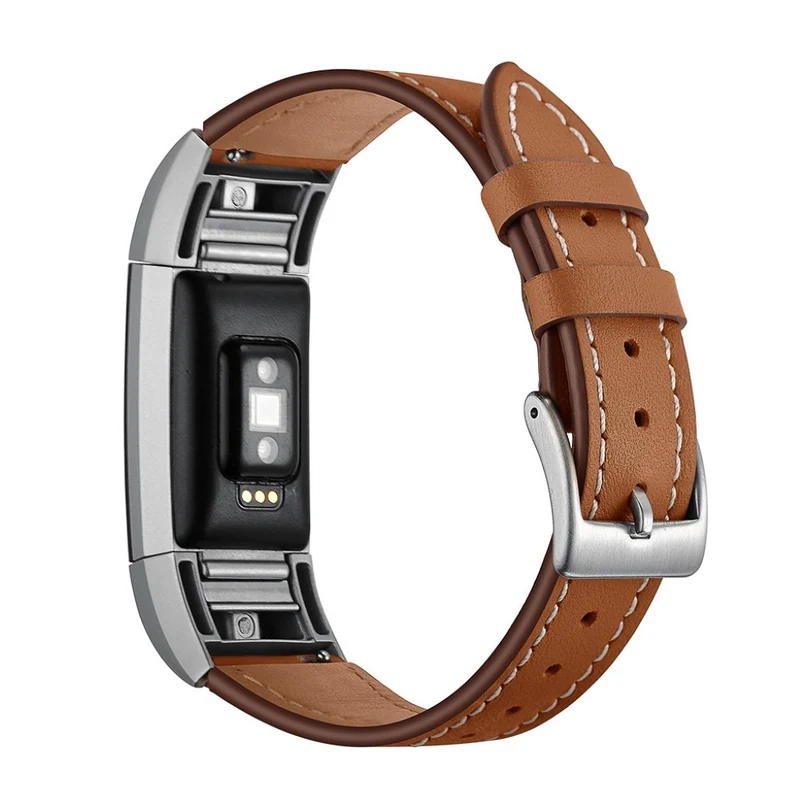Absolut schön Fitbit Charge 2 Echtes Leder armband