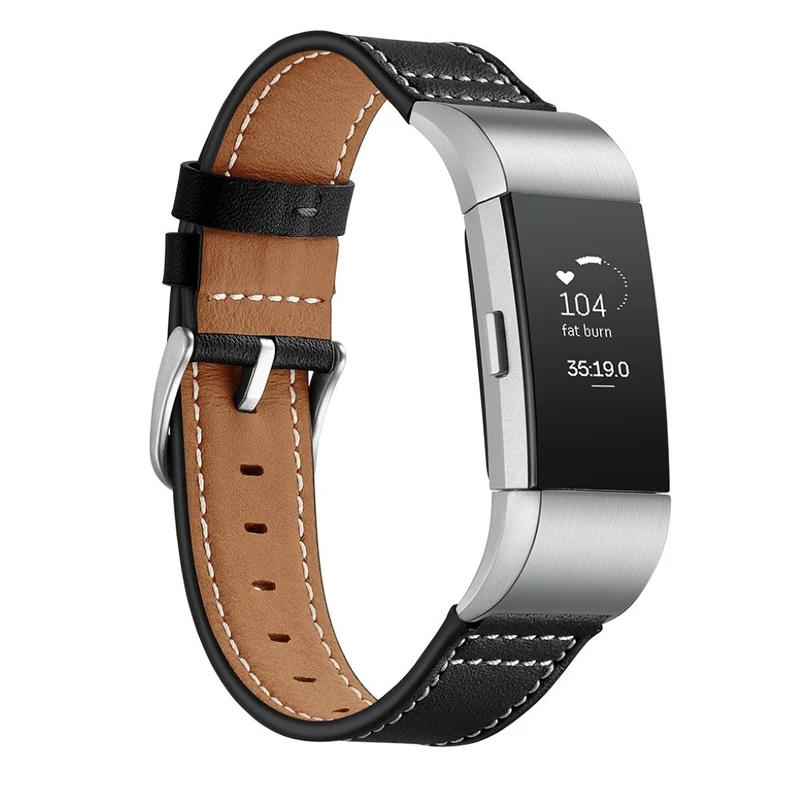 Sehr schön Fitbit Charge 2 Echtes Leder armband