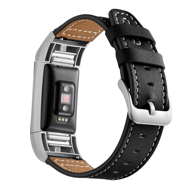 Sehr schön Fitbit Charge 2 Echtes Leder armband