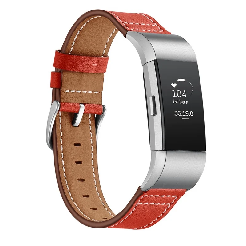 Sehr schön Fitbit Charge 2 Echtes Leder armband