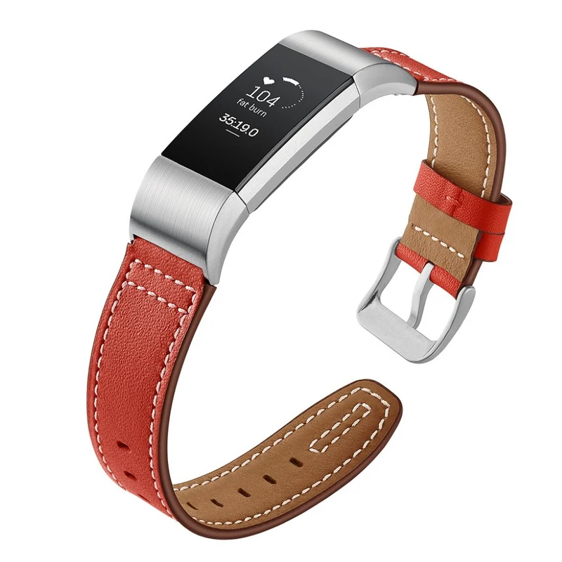 Sehr schön Fitbit Charge 2 Echtes Leder armband