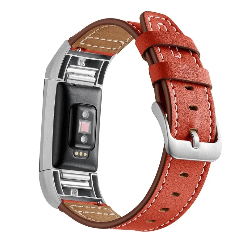Sehr schön Fitbit Charge 2 Echtes Leder armband