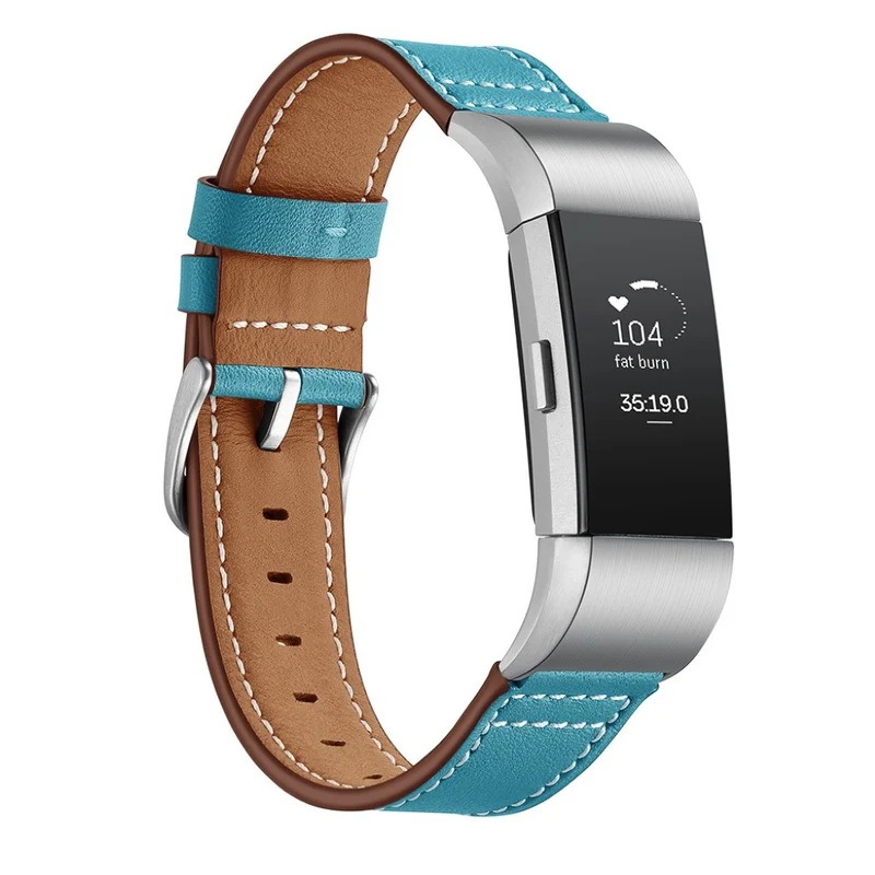 Sehr schön Fitbit Charge 2 Echtes Leder armband