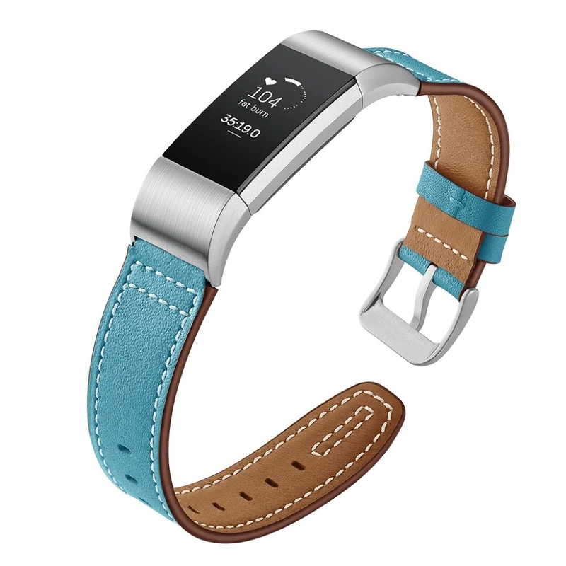 Sehr schön Fitbit Charge 2 Echtes Leder armband