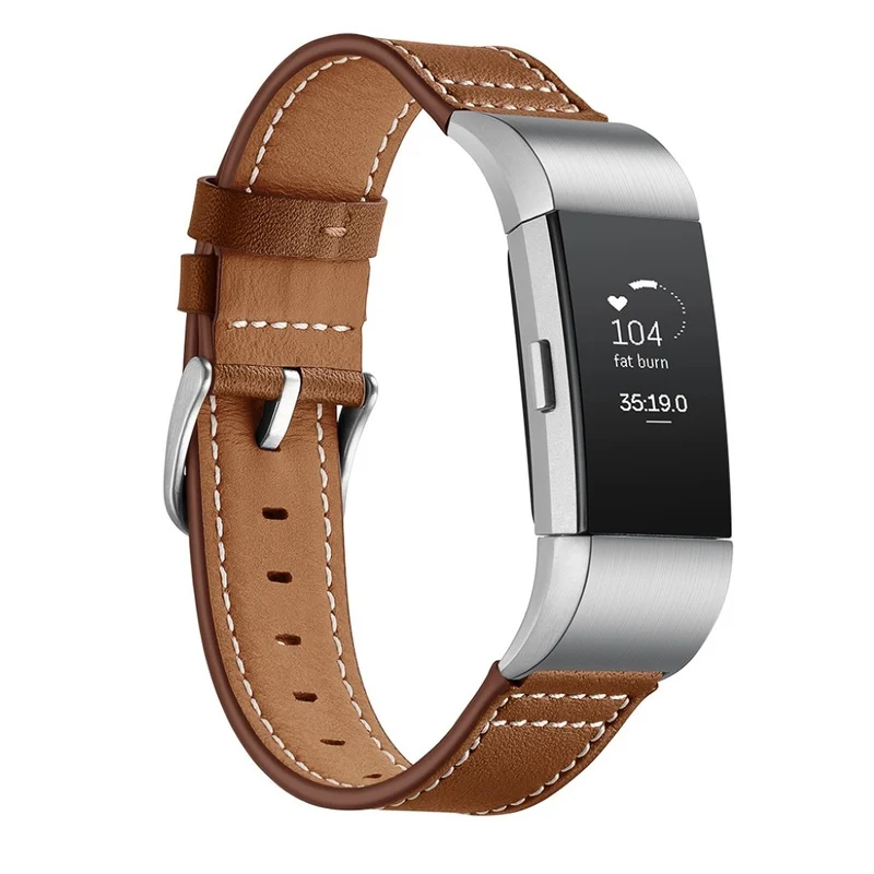 Sehr schön Fitbit Charge 2 Echtes Leder armband