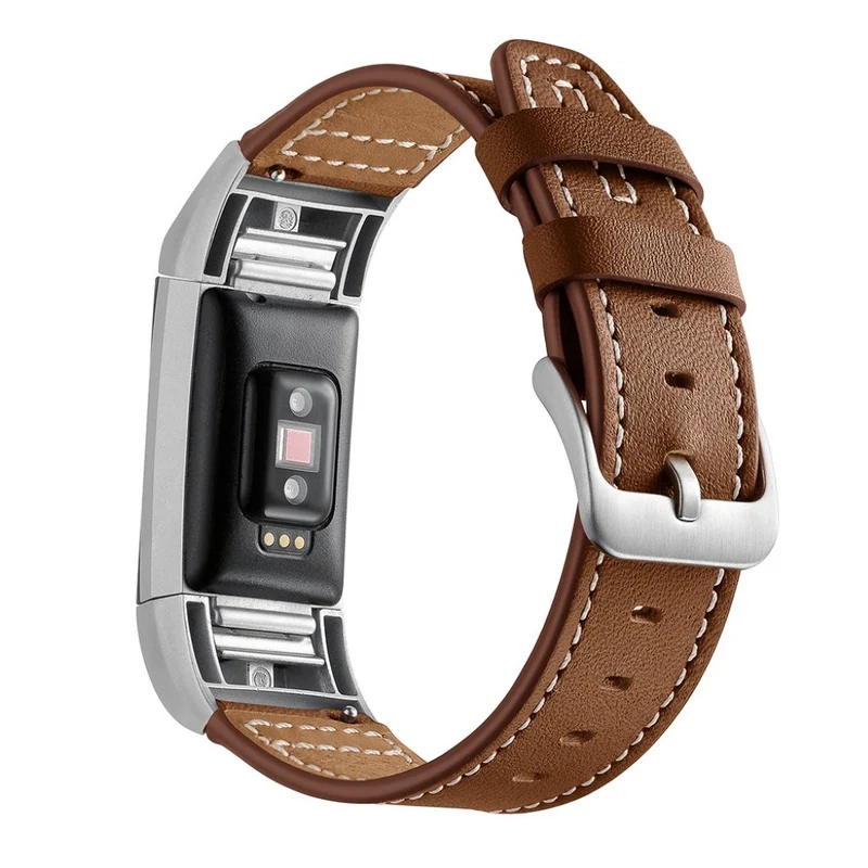 Sehr schön Fitbit Charge 2 Echtes Leder armband