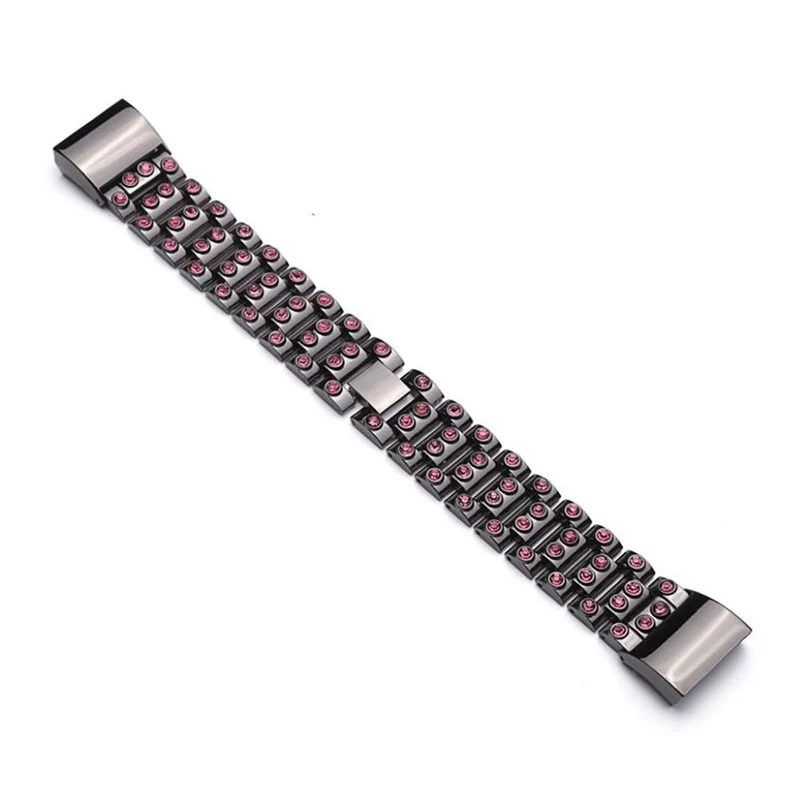 Reizend Fitbit Charge 2 Metall und Strass armband
