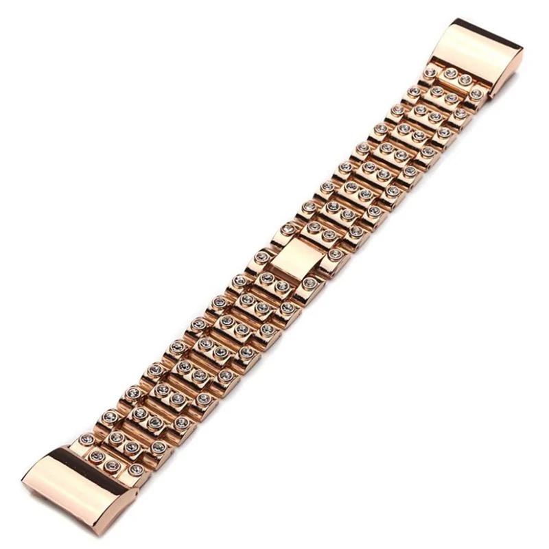 Reizend Fitbit Charge 2 Metall und Strass armband