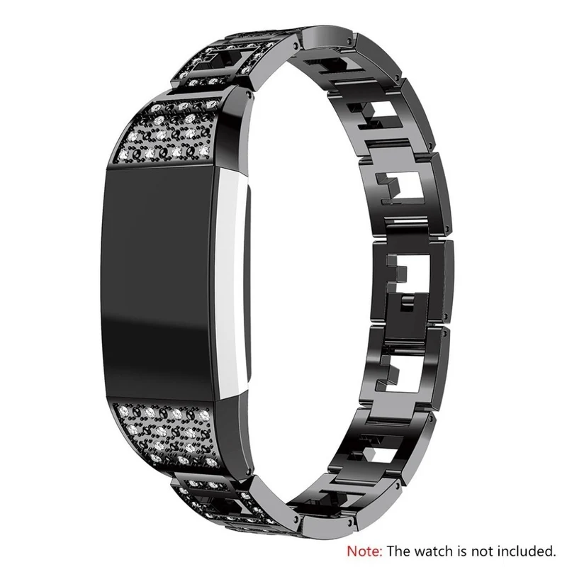 Super stylisch Fitbit Charge 2 Metall und Strass armband
