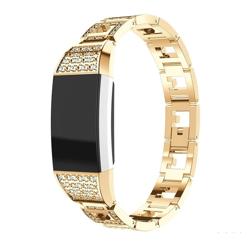 Super stylisch Fitbit Charge 2 Metall und Strass armband