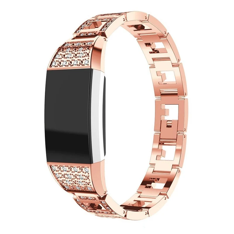 Super stylisch Fitbit Charge 2 Metall und Strass armband