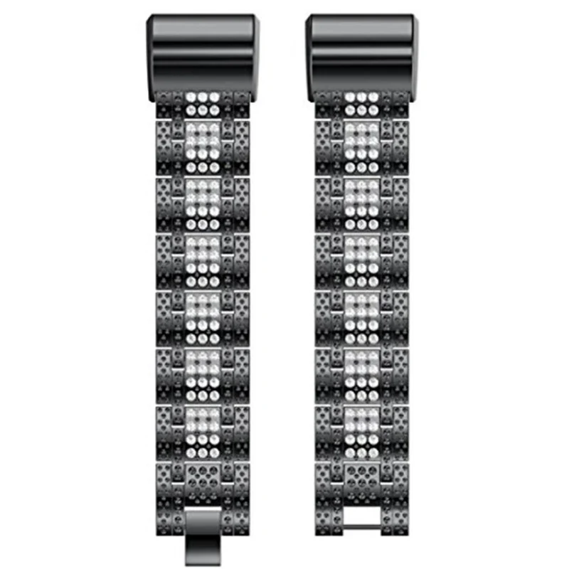 Klassisch Fitbit Charge 2 Metall und Strass armband