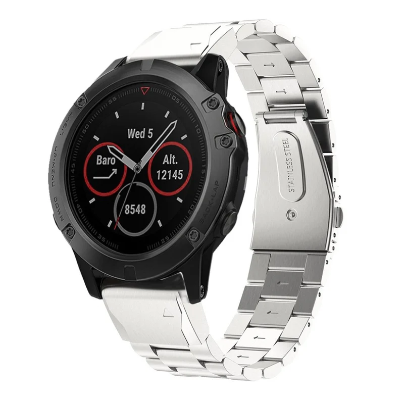 Cool Garmin Fenix 5X / Garmin Tactix Charlie Metall armband