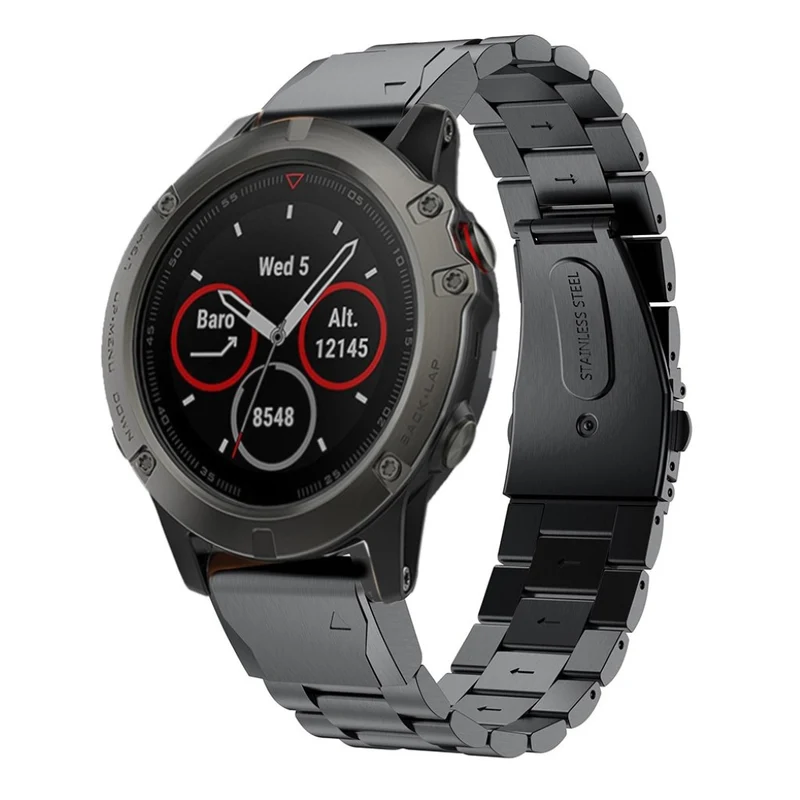 Cool Garmin Fenix 5X / Garmin Tactix Charlie Metall armband