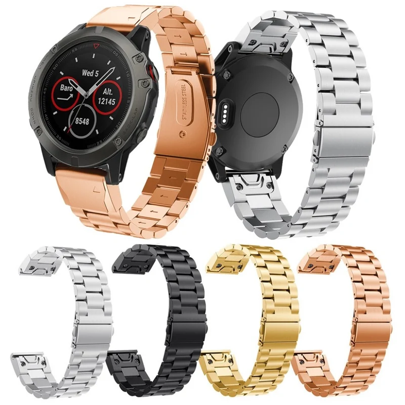 Cool Garmin Fenix 5X / Garmin Tactix Charlie Metall armband
