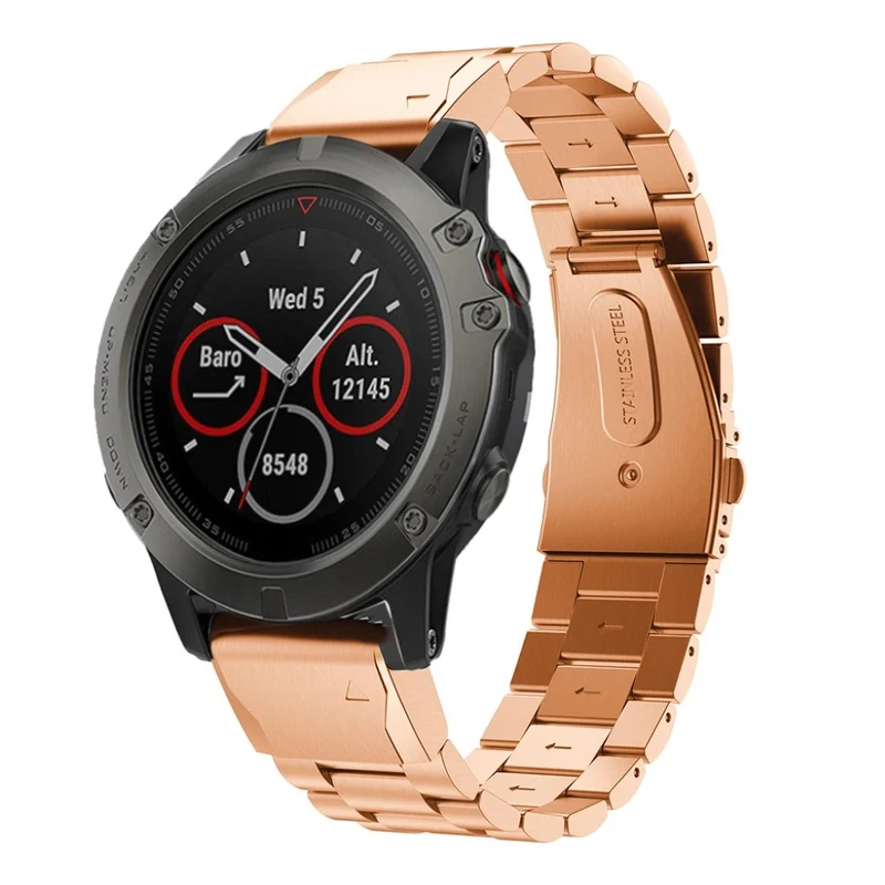 Cool Garmin Fenix 5X / Garmin Tactix Charlie Metall armband