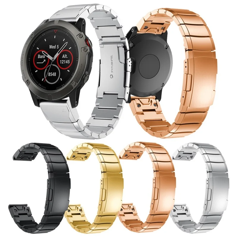 Süß Garmin Fenix 5X / Garmin Tactix Charlie Metall armband