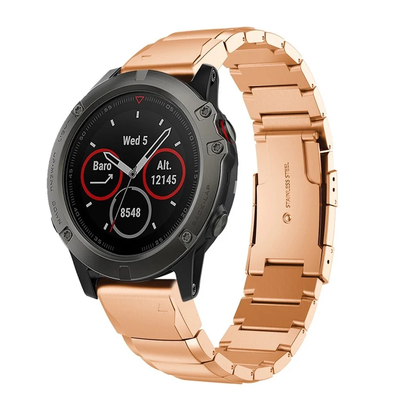 Süß Garmin Fenix 5X / Garmin Tactix Charlie Metall armband