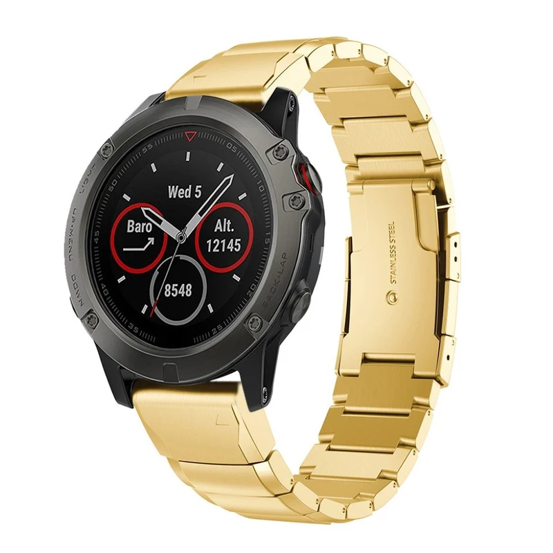 Süß Garmin Fenix 5X / Garmin Tactix Charlie Metall armband