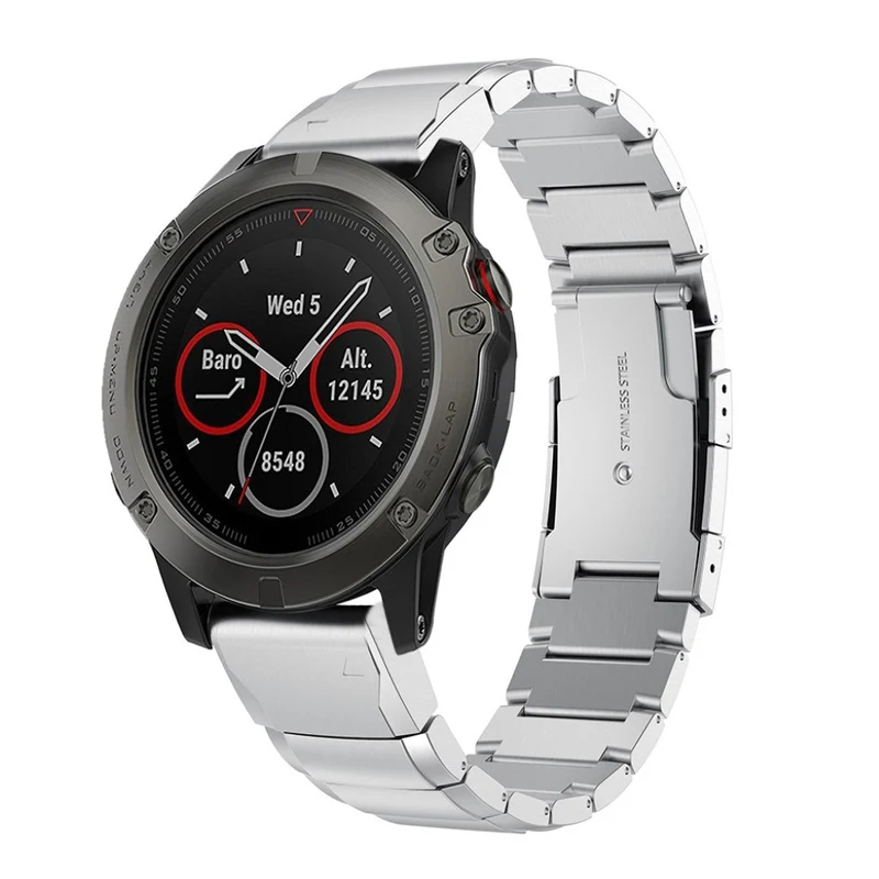 Süß Garmin Fenix 5X / Garmin Tactix Charlie Metall armband