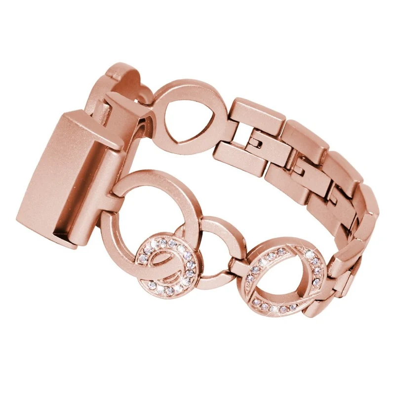 Auffallend nett Fitbit Charge 3 Metall und Strass armband