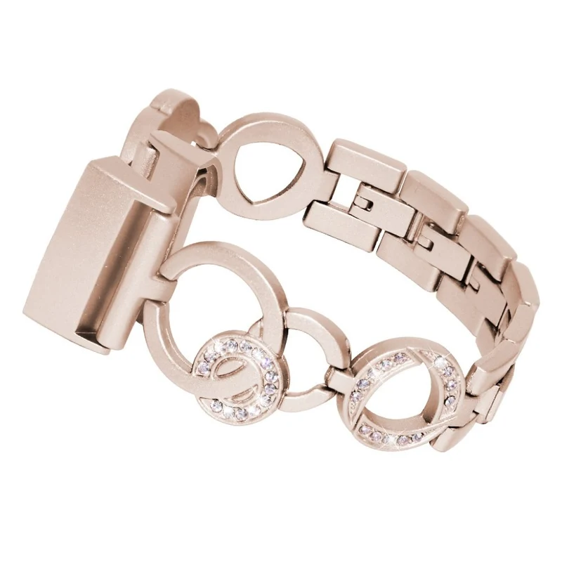 Auffallend nett Fitbit Charge 3 Metall und Strass armband