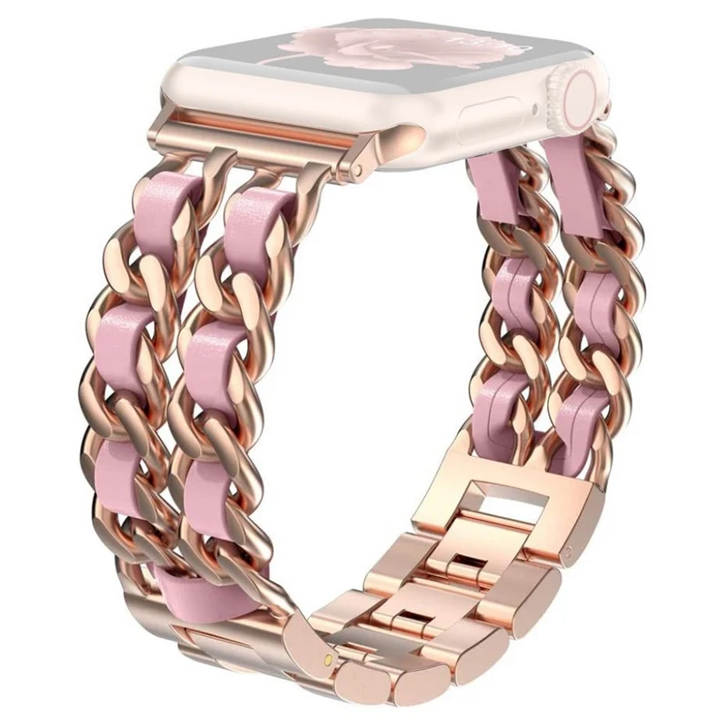 Super schön Universell Apple Metall und Kunstleder armband