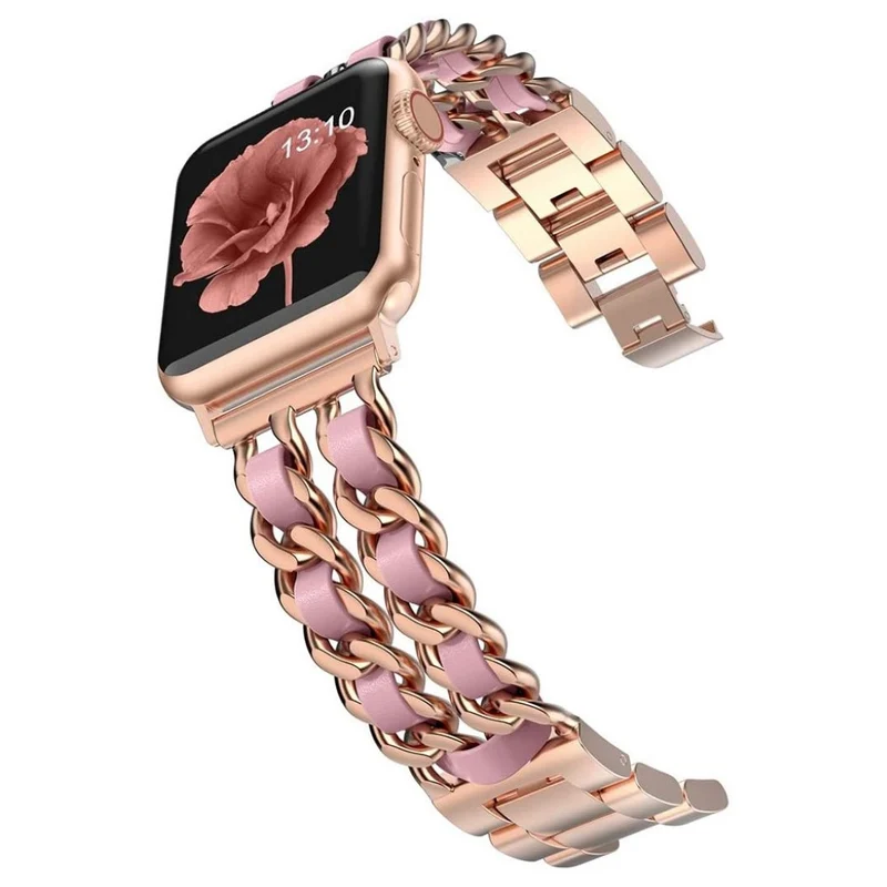 Super schön Universell Apple Metall und Kunstleder armband