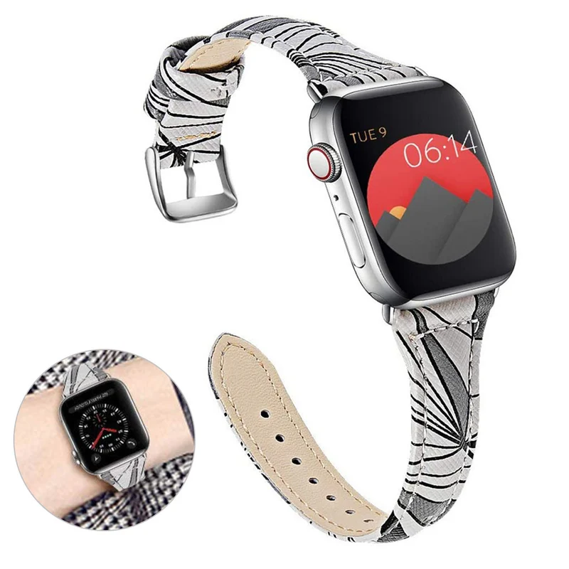 Absolut stark Universell Apple Echtes Leder armband
