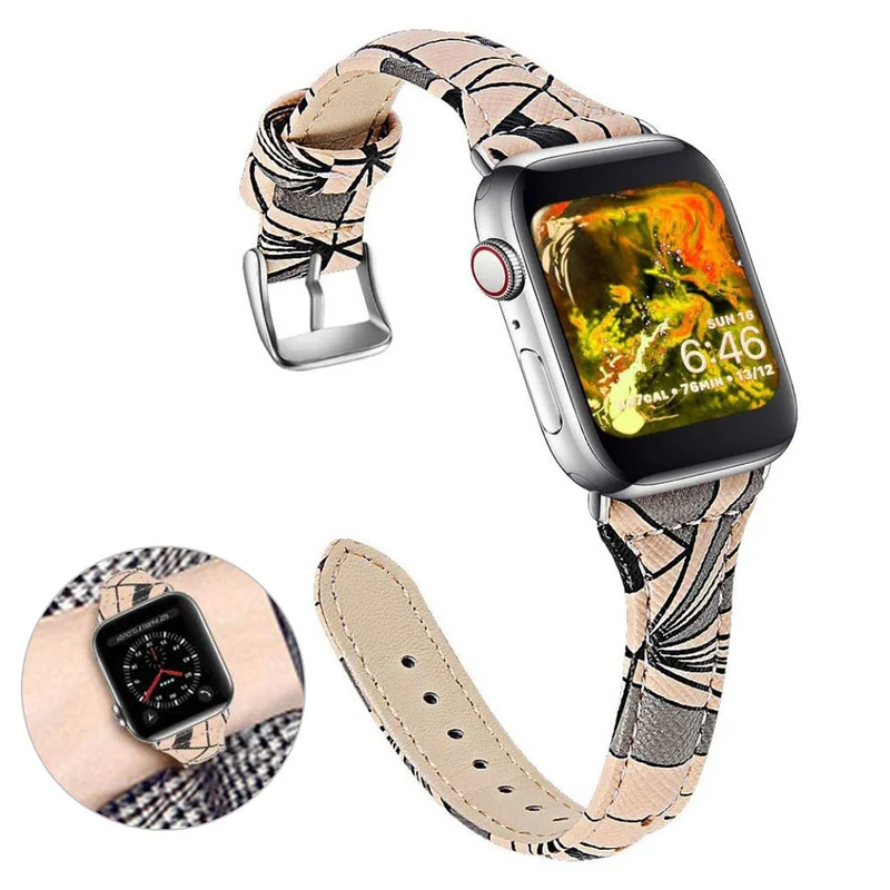 Absolut stark Universell Apple Echtes Leder armband