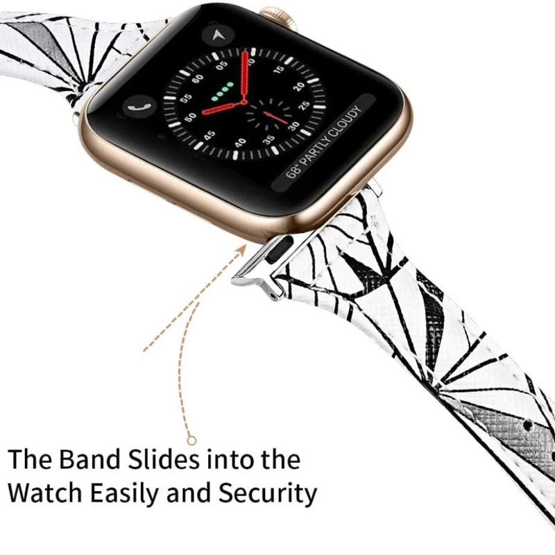 Absolut stark Universell Apple Echtes Leder armband