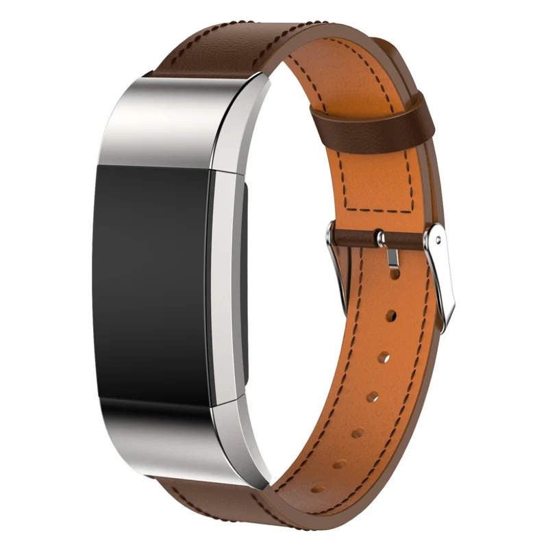 Brillant Fitbit Charge 2 Echtes Leder armband