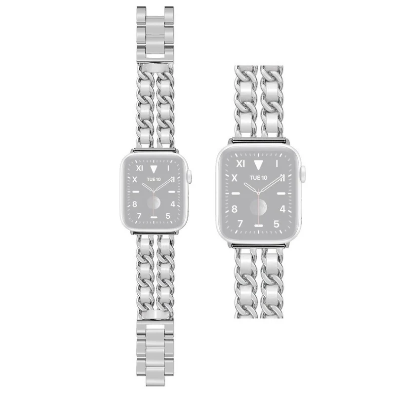 Sehr cool Universell Apple Metall und Kunstleder armband