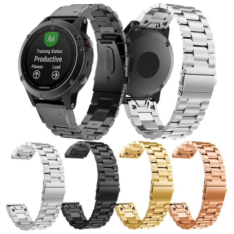 Auffallend schön Garmin Fenix 5 Metall armband