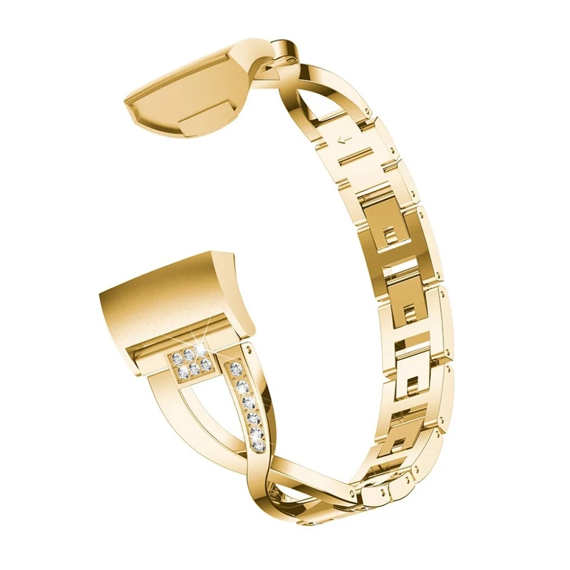 Sehr schön Fitbit Charge 3 Metall und Strass armband