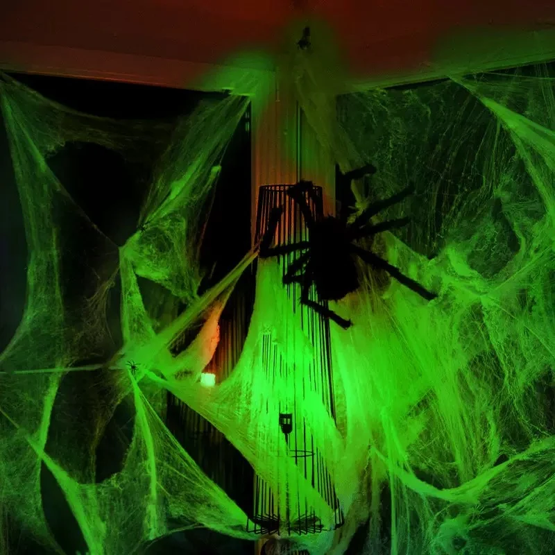 Halloween Deko-Web-Spinnen-Set