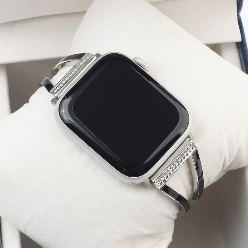 Apple Watch Series 6 44mm / Apple Watch Series 5 44mm Metall und Strass armband