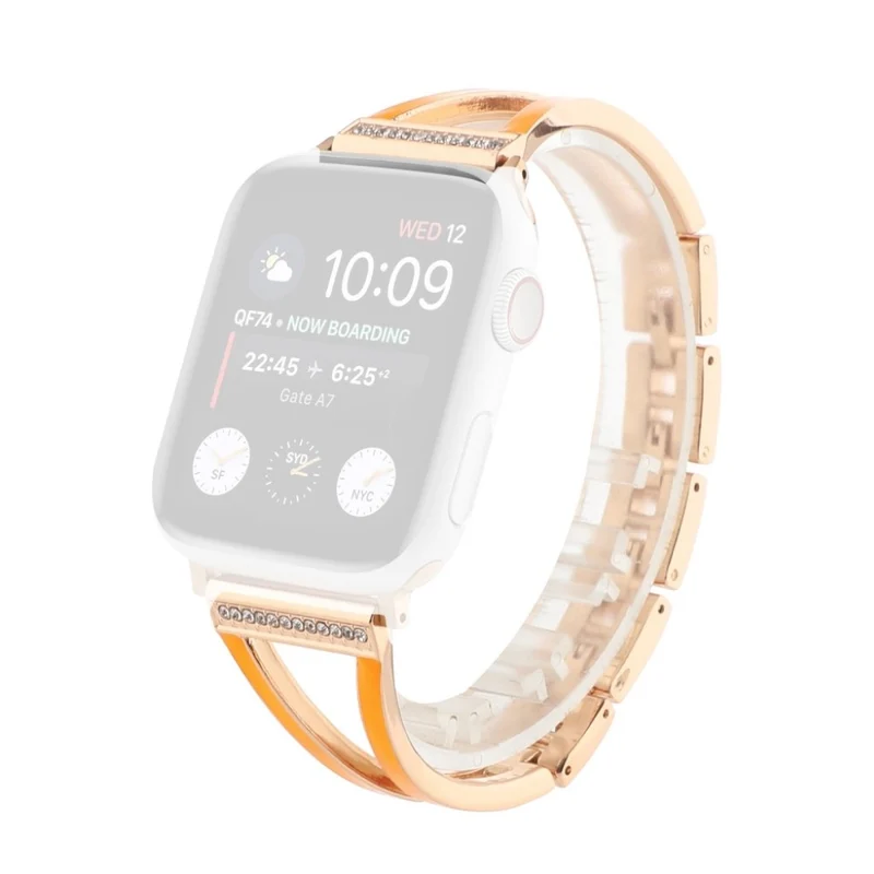 Apple Watch Series 6 44mm / Apple Watch Series 5 44mm Metall und Strass armband